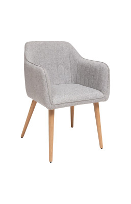 Fauteuil diner Visoca gris...