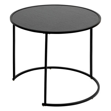 Lot de 3 tables à café Noan noir Atmosphera - Le Dépôt Bailleul