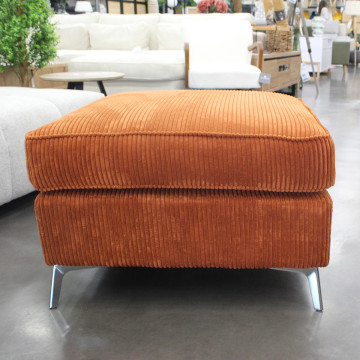 Pouf 70 x 70 cm Isla coloris ambre - Le Dépôt Bailleul