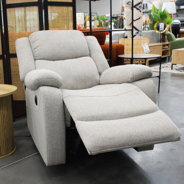 Fauteuil relax électrique inclinable beige David - Le Dépôt Bailleul