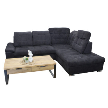 Canapé d'angle droit Karolina convertible têtières ajustables - Le Dépôt Bailleul