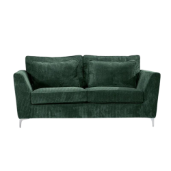 Canapé 2 places Isla velours côtelé vert -  Le Dépôt Bailleul