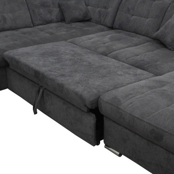 Canapé panoramique droit convertible Karolina - Le Dépôt Bailleul