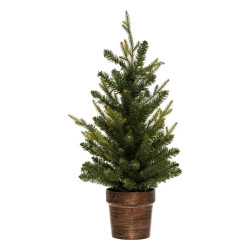 Sapin en pot 70 cm artificiel vert Helsinki - Le Dépôt Bailleul