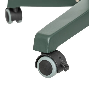 Pied de sapin vert en métal à roulettes - Le Dépôt Bailleul