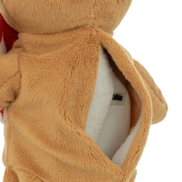 Peluche de Noël pain d'épices animé et musical - Le Dépôt Bailleul