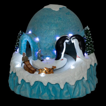 Village de Noël igloo animé et lumineux - Le Dépôt Bailleul