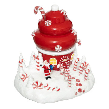 Village de Noël cupcake du Père-Noël lumineux - Le Dépôt Bailleul