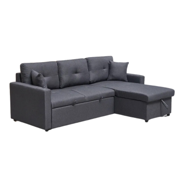 Canapé angle convertible réversible gris Romy- Le Dépôt Bailleul