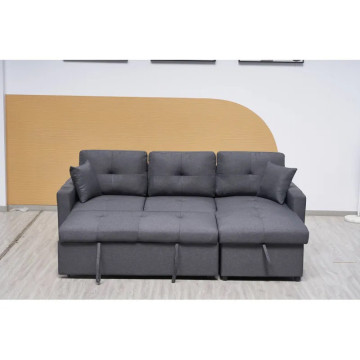 Canapé angle convertible réversible gris Romy- Le Dépôt Bailleul