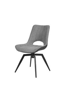 Chaise tissu gris rotative...