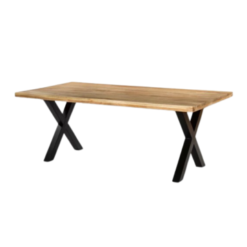 Table à manger 200 cm bois massif Alvaro - Le Dépôt Bailleul