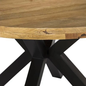 Table ronde 140 cm bois massif Leya - Le Dépôt Bailleul