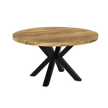 Table ronde 140 cm bois massif Leya - Le Dépôt Bailleul
