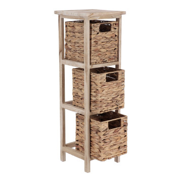 Chiffonnier 3 paniers jacinthe coloris naturel - Le Dépôt Bailleul