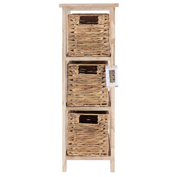 Chiffonnier 3 paniers jacinthe coloris naturel - Le Dépôt Bailleul