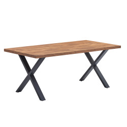 Table à manger fixe 190 cm pieds X Elo - Le Dépôt Bailleul