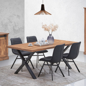 Table à manger fixe 190 cm pieds X Elo - Le Dépôt Bailleul
