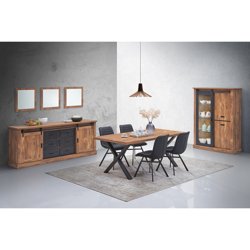 Table à manger fixe 190 cm pieds X Elo - Le Dépôt Bailleul