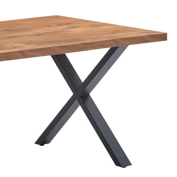 Table à manger fixe 190 cm pieds X Elo - Le Dépôt Bailleul