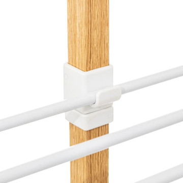 Etendoir 40m Bara effet bois 4 roues 5five - Le Dépôt Bailleul