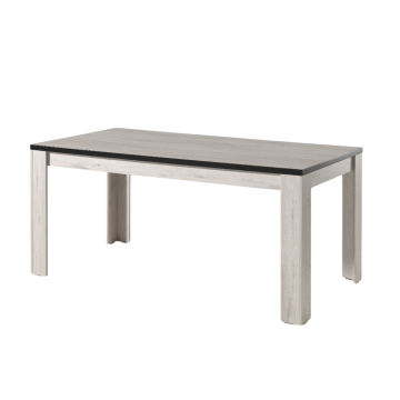 Table à manger 160 cm chêne blanchi Elba - Le Dépôt Bailleul