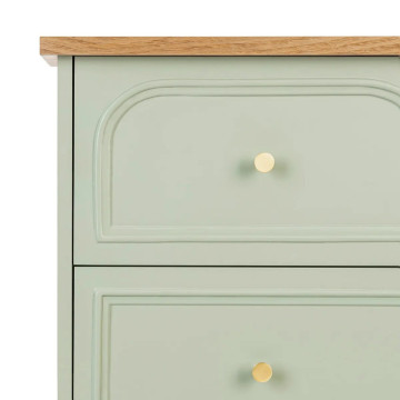 Chiffonnier 5 tiroirs Mohea céladon Atmosphera- Le Dépôt Bailleul