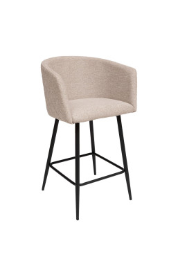 Fauteuil de bar tissu beige...