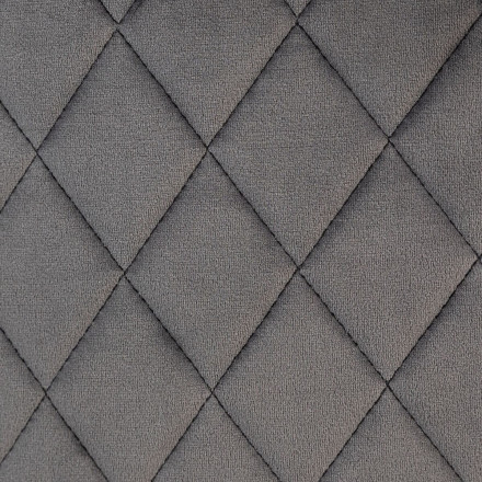 Fauteuil de bar velours gris Marlo Atmosphera - Le Dépôt Bailleul