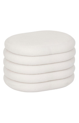 Pouf coffre bouclette blanc...