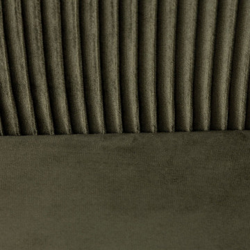 Fauteuil velours kaki Solaro Atmosphera - Le Dépôt Bailleul