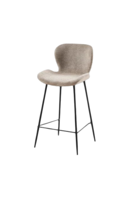 Tabouret de bar tissu beige...