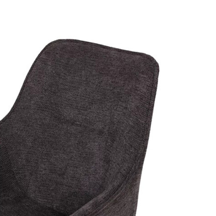 Chaise pivotante 360° anthracite pieds métal - Le Dépôt Bailleul