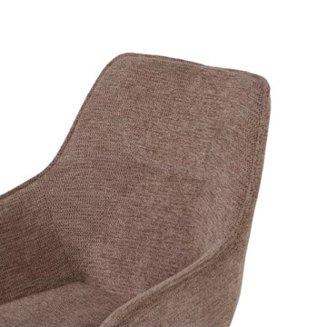 Chaise pivotante 360° beige pieds métal - Le Dépôt Bailleul