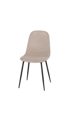 Chaise velours côtelé beige...