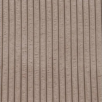 Chaise velours côtelé beige pieds métal noir - Le Dépôt Bailleul