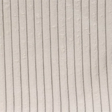 Chaise velours côtelé blanc pieds métal noir - Le Dépôt Bailleul