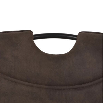 Chaise simili gris avec poignée pieds métal noir - Le Dépôt Bailleul