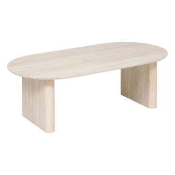 Table basse Anaya MDF effet travertin Atmosphera - Le Dépôt Bailleul