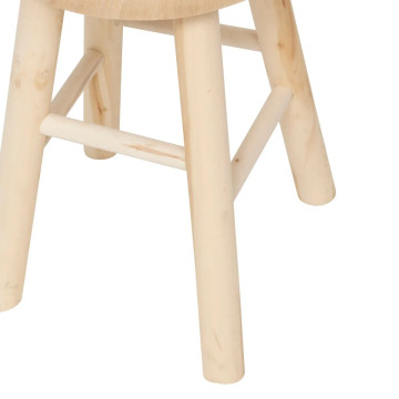 Tabouret d'appoint Nyaz D28 bois naturel Atmosphera - Le Dépôt Bailleul