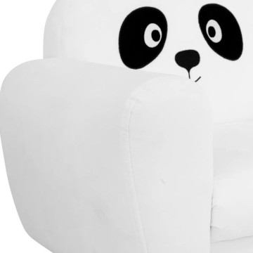 Fauteuil enfant Panda blanc Atmosphera - Le Dépôt Bailleul