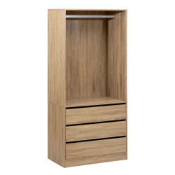 Dressing penderie 3 tiroirs Dolo naturel 5five - Le Dépôt Bailleul