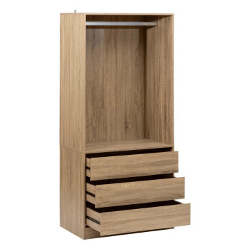 Dressing penderie 3 tiroirs Dolo naturel 5five - Le Dépôt Bailleul