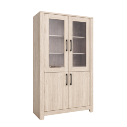 Vitrine 2+2 portes naturel clair Genève - Le Dépôt Bailleul