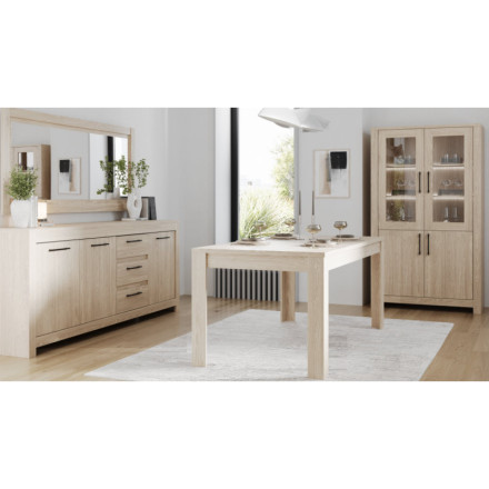Vitrine 2+2 portes naturel clair Genève - Le Dépôt Bailleul