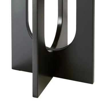 Table à café D40 Bloom noir Atmosphera - Le Dépôt Bailleul