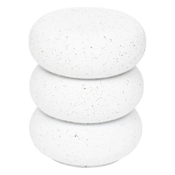 Table à café totem Stonento magnésie blanc Atmosphera - Le Dépôt Bailleul