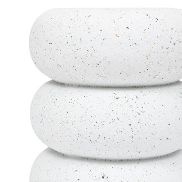 Table à café totem Stonento magnésie blanc Atmosphera - Le Dépôt Bailleul