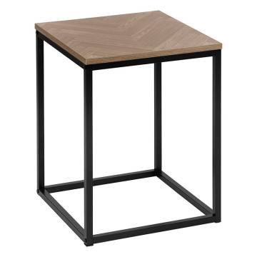 Table d'appoint H50 carrée Chevrons 5five - Le Dépôt Bailleul