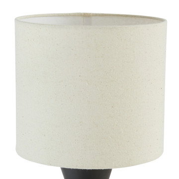 Lampe à poser Yulia 40 cm céramique noir Atmosphera - Le Dépôt Bailleul